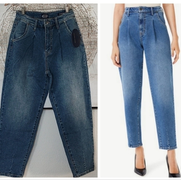 New Scoop Pleated Denim Size 2 - Picture 1 of 12